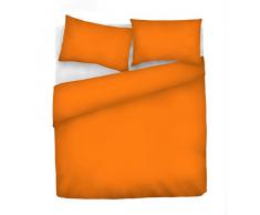 Italian Bed Linen Elegant Bettbezug, Orange, Doppelte, 100% Mikrofaser