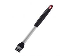 Westmark Grill- und Bratpinsel, Länge: 38,2 cm, Silikon/Kunststoff/Rostfreier Edelstahl, Silber/Schwarz/Rot, 15062280