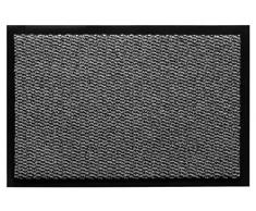 andiamo Schmutzfangmatte, Fußmatte aus Polypropylen – Indoor/Outdoor geeignet - in 80 x 120 cm Hellgrau – 5 mm Höhe