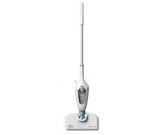 Black+Decker FSMH13E10-QS 10-in-1 Dampfbesen Steam Mop Deluxe (1300W, Dampfreiniger für hygienische Sauberkeit, großes Zubehörset + herausnehmbares Handdampfgerät, einfache Bedienbarkeit)