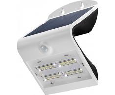 Goobay LED Solar-Wandleuchte mit Bewegungsmelder 3,2W, Glas, Weiß, 3,2 Watt