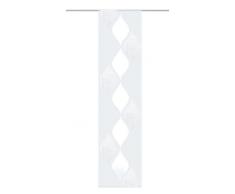 Home Fashion Schiebevorhang Effektvoile Scherli, Polyester, Wollweiß, 245 x 60 cm