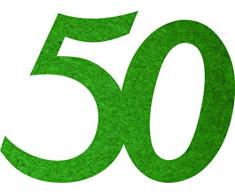 Petras Bastel News Streudeko, Fliz, dunkelgrün, 18 x 12 x 3 cm