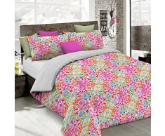 Italian Bed Linen Fantasy Bettbezug, Mikrofaser, Mehrfarbig, 1Â Platz