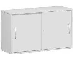 Gera MÃ¶bel Schranksystem Flex Anstell-SchiebetÃ¼renschrank, Holzdekor, Lichtgrau/Lichtgrau, 120 x 42.5 x 72 cm