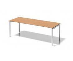 Bisley Cito Schreibtisch, 740 mm HÃ¶henfixes U H 19 x B 2200 x T 800 mm, Dekor Buche, Gestell VerkehrsweiÃ, Metall, Bc396 Dekor Buche, Gestell VerkehrsweiÃ, 80 x 220 x 85 cm