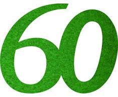 Petras Bastel News Streudeko, Fliz, dunkelgrün, 18 x 12 x 3 cm