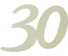 Petras Bastel News Streudeko, Fliz, Creme, 18 x 12 x 3 cm