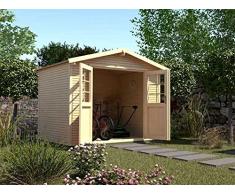 weka Gartenhaus 218 Gr. 1, 28 mm, Satteldach mit wekaLine, natur, DT