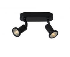 Lucide JASTER-LED - Deckenstrahler - LED - GU10 - 2x5W 2700K - Schwarz