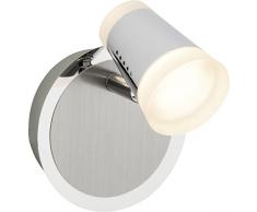 Brilliant Stairs LED Wandspot Wandstrahler schwenkbar Lichtauslass zweiseitig eisen/chrom 360 Lumen, LED integriert