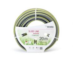 REHAU Comfort Slide Line 25 m Gartenschlauch | grau / gelb | 3/4 Zoll | 1 Rolle