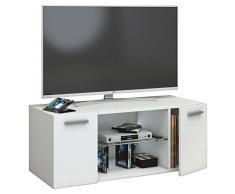 VCM TV Schrank Lowboard Tisch Board Fernseh Sideboard Wandschrank Wohnwand Holz Weià 40 x 95 x 36 cmJusa