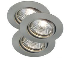 Nordlux 54540132 Deckenleuchte, Metall, GU10, 11 cm, silber