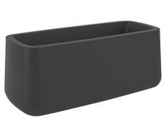 Vondom 42219r – Gefäß Blumenkasten aus 57 x 127 x 50 cm, mit Bewässerungssystem, Anthrazit