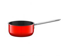Silit Zeno Red Stielkasserolle, 16 cm, ohne Deckel, Kochtopf 1,3l, Silargan Funktionskeramik,Topf Induktion, rot