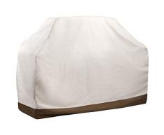 Ultranatura Schutzhülle für große Grills / wetterfeste Gartengrill Abdeckung – wasserdichte Schutzhaube für Gasgrill, Barbecuegrill und andere Gartengrills der Größe XXL, 180x57x122/115 cm, Farbe weiß