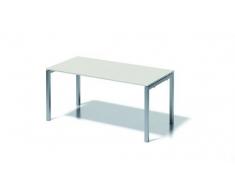 Bisley Cito Schreibtisch, 740 mm HÃ¶henfixes U H 19 x B 1600 x T 800 mm, Dekor GrauweiÃ, Gestell Silber, Metall, Gw355 Dekor GrauweiÃ, Gestell Silber, 80 x 160 x 74 cm