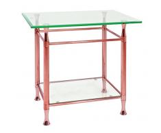 HAKU Möbel Beistelltisch, 43 x 58 x H: 52 cm, verkupfert