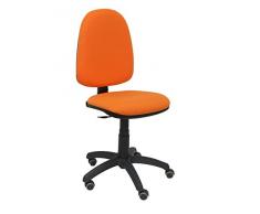 PIQUERAS Y CRESPO Modell 04CP Ergonomischer BÃ¼rostuhl mit Permanentkontaktmechanik, hÃ¶henverstellbar und rÃ¤der parkett Sitz und RÃ¼cken gepolstert in Stoff BALI orange