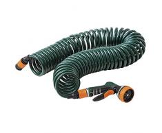 Siena Garden Spiralschlauch-Set, 10m Spiralschlauch & Multifunktionsbrause, 415455