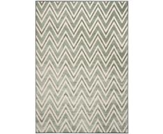 Safavieh Tobago gewebter Teppich, PAR356-2741, Grau/Mehrfarbig, 160 X 228 cm