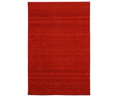 Morgenland Kelim Teppich FANCY 200 x 80 cm Läufer Rot Einfarbig Uni Kurzflor Handgewebt 100% Schurwolle Webteppich Kinderteppich Beidseitig verwendbar Für Wohnzimmer Kinderzimmer Bad Flur Küche Indoor Outdoor - In 11 versch.