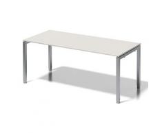 Bisley Cito Schreibtisch, 650-850 mm HÃ¶heneinstellbares U H 19 x B 1800 x T 800 mm, Dekor GrauweiÃ, Gestell Silber, Metall, Gw355 Dekor GrauweiÃ, Gestell Silber, 80 x 180 x 85 cm