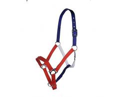 HKM Nylonhalfter -Flags- mit Karabinerhaken, Flag Czech Republic, Pony