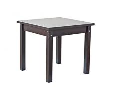 Hoppekids Kindertisch MADS, teilmassiv, sehr stabil, viele Farben, Holz, anthrazit grau, 50 x 50 x 47 cm