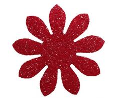 Petras Bastel News Streudeko, Fliz, rot, 18 x 12 x 5 cm