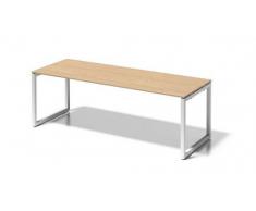 Bisley Cito Schreibtisch, 740 mm HÃ¶henfixes O H 19 x B 2200 x T 800 mm, Dekor Ahorn, Gestell VerkehrsweiÃ, Metall, Mp396 Dekor Ahorn, Gestell VerkehrsweiÃ, 80 x 220 x 85 cm