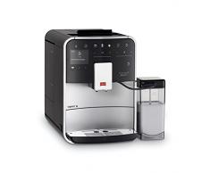 Melitta Caffeo Barista T Smart F830-101, Kaffeevollautomat mit Milchbehälter, Smartphone-Steuerung mit Connect App, One Touch Funktion, Silber/Schwarz