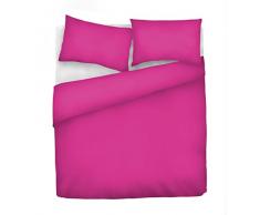 Italian Bed Linen Elegant Bettbezug, Fuchsia, Doppelte, 100% Mikrofaser