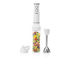 Tristar MX-4802 Nutri Hand-Mixer Stabmixerfunktion to go Funktion, Edelstahl, Weiß