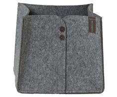 Sealskin Aufbewahrungskorb Felt, Filz, Grau, 28 x 33 x 30 cm