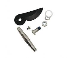 Original Ersatz-Klinge, Feder, Schrauben und Sicherheitsring für Fiskars Bypass Gartenschere Pro P90, Schwarz, 1026278