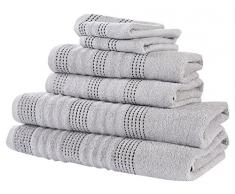 Rapport Spa Bale, Handtuchset 100% Baumwolle – Silber, Soft Green