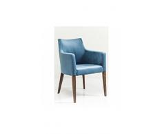 Kare Armlehnstuhl Mode Velvet Petrol, moderner, bequemer Esszimmerstuhl, gepolsterter Essstuhl, blau (H/B/T) 87x60x70cm