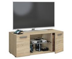 VCM TV Lowboard Fernseh Schrank Möbel Tisch Holz Sideboard Medien Rack Bank Sonoma-eiche 40 x 95 x 36 cm Lowina
