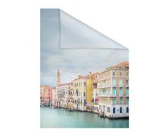 Lichtblick Fensterfolie 50 x 100 cm mit Motiv Vendig - Bunt, Selbstklebender Sichtschutz ohne Bohren, blickdichtes Fensterdekor, für alle Glasflächen