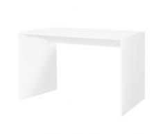 Miami 805701WE Schreibtisch in U-Form, Holz, weiÃ, 65 x 120 x 74 cm