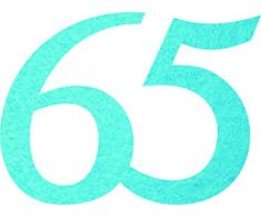 Petras Bastel News Streudeko, Fliz, türkis, 18 x 12 x 3 cm