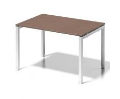 Bisley Cito Schreibtisch, 650-850 mm HÃ¶heneinstellbares U H 19 x B 1200 x T 800 mm, Dekor NuÃbaum, Gestell VerkehrsweiÃ, Metall, Wn396 Dekor NuÃbaum, Gestell VerkehrsweiÃ, 80 x 120 x 85 cm