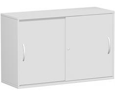 Gera MÃ¶bel Schranksystem Flex SchiebetÃ¼renschrank, Holzdekor, Lichtgrau/Lichtgrau, 120 x 42.5 x 79.8 cm