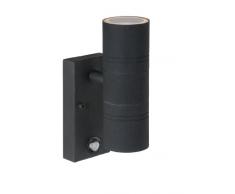 Lucide ARNE-LED - Wandstrahler AuÃen - Ã 6,3 cm - LED - GU10 - 2x5W 2700K - IP44 - Schwarz