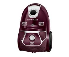 Rowenta RO3969EA Compact Power Beutel-Staubsauger (Maximale Leistung: 750 Watt, Staubbeutelkapazität: 3 Liter) dunkelrot/silber