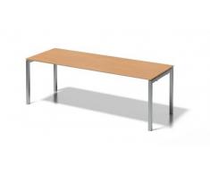 Bisley Cito Schreibtisch, 740 mm HÃ¶henfixes U H 19 x B 2200 x T 800 mm, Dekor Buche, Gestell Silber, Metall, Bc355 Dekor Buche, Gestell Silber, 80 x 220 x 85 cm