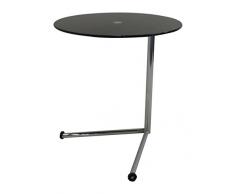 Glas klar oder schwarz Seite/Ende/Laptop/Kaffee table-vito Glas rund Tisch schwarz
