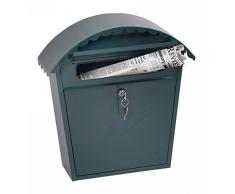 Phoenix Safe Firma Clasico Frontlader Briefkasten Schloss und Schlüssel, Metall, grün